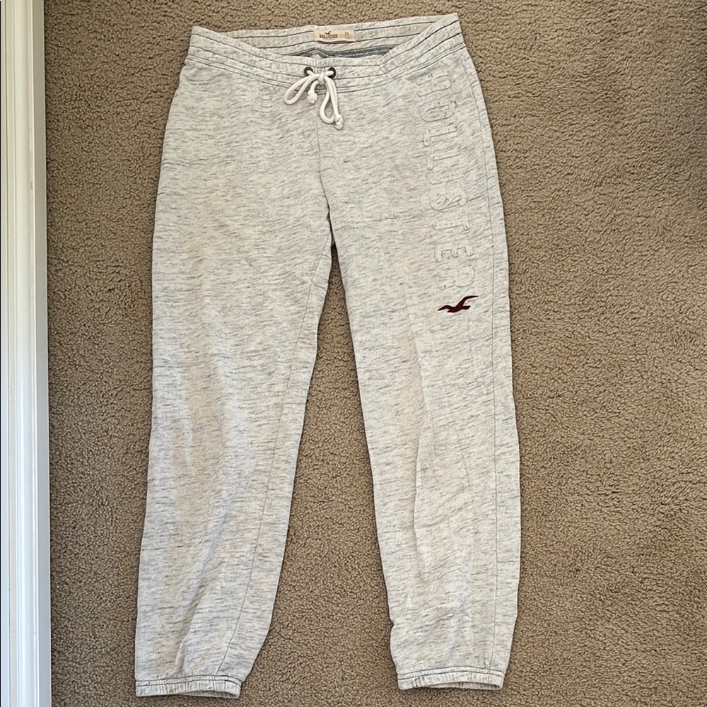 Hollister Light Gray Track Pants